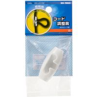 オーム電機 コード調整具 白 LA310W 00-7063 1セット(10個)