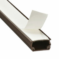 オーム電機 テープ付ABSモール2号 1m チョコ 00-9842 1セット(10個)