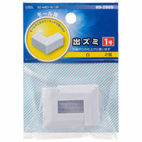 オーム電機 モール用出ズミ1号 白 2個入 09-2655 1セット(10個)