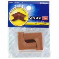 オーム電機 モール用入りズミ1号 茶 2個入 09-2661 1セット(20個)（直送品）