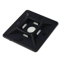 オーム電機 結束バンド用 ロックタイベース 28K 黒 8個入り OHM DZ-TB4AZ/K 1セット(80個)