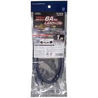オーム電機 LANケーブル カテゴリー6A 1m PC-N0142  1個（直送品）