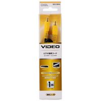 オーム電機 ビデオ接続コード ピンプラグ×1-ピンプラグ×1 1m VIS-C10R-K 1セット(5個)