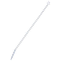 オーム電機 結束バンド ロックタイ 200mm 白 100本入り OHM LT-200W100WH 1セット(1000本)（直送品）