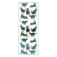 奥山商会 オーロラシール 黒猫 EA345 1セット(1枚×10)