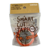 積水マテリアルソリューションズ スマートカットテープミニ 25mm×4.5m オレンジ J5TYDEU 1セット(1巻×5)