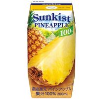 森永 サンキスト 100％ パインアップル 200ml 1箱（24本入） 紙パック ジュース 果汁飲料