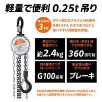 ベスト・アンサー 360度 軽量小型チェーンブロックJX 0.25t lh-jx025-2p 1セット(2台入)（直送品）