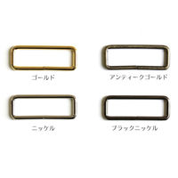 日本紐釦貿易 角カン 幅15mm ニッケル S23-1 1セット(30個×3袋)