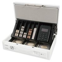 カール事務器 手提げ金庫 キャッシュボックス ホワイト CB-8850-W 1台