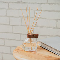 Leather Collection リードディフューザー レザー調 ブラックアンバー 120ml 約2ヶ月 MRU-125-BA 1個 メルシーユー