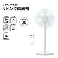 YAMAZEN 30cm リビング扇風機 リモコン式 風量3段階 切タイマー リズム風 YLR-AG306(W) 1台