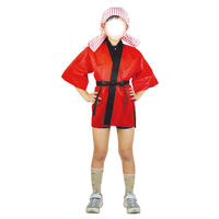 アーテック カラー不織布ハッピ 大人用 Lサイズ 赤 1360 1個