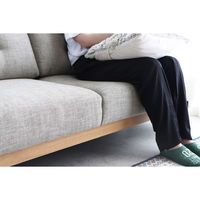 【軒先渡し】東馬 ハウタソファ 2.5人掛 幅1820mm ベージュ 54683780 1脚（直送品）