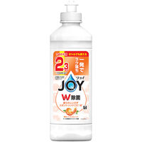 ジョイ JOY W除菌 食器用洗剤 贅沢シトラスオレンジ キャップ付き 詰め替え 大容量ボトル 300mL 1セット（1個×3） P＆G