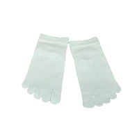 日本製紙の新素材紙糸「Cu-TOPアオ」を用いたありそうでなかったシリーズ 安心安全な快適5本指靴下 25-27cm 90356 1足