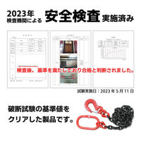 ベスト・アンサー チェーンスリング 2t 1本吊り 1.5m diy-054 1台（直送品）