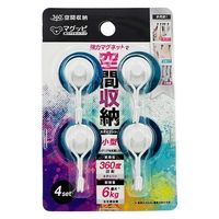 ジット マグッピ 強力マグネットフック ホワイト MGF-W4 1セット（1パック（4個入）×3）
