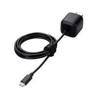USB充電器 PD 20W タイプC ケーブル一体型 1.5m ブラック MPA-ACCP7420BK エレコム 1個