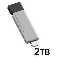 SSD 外付け 2TB USB3.2(Gen2) 読込最大1000MB/秒 高速 LMD-ELSPH200UC ロジテック 1個（直送品）