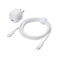 USB充電器 PD 20W USB-C×1 タイプC ケーブル付属 1.5m 白顔付 MPA-ACCP7620WF エレコム 1個