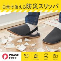 キングジム フェーズフリー認証品 日常で使える防災スリッパ Lサイズ SLP30-L 1組