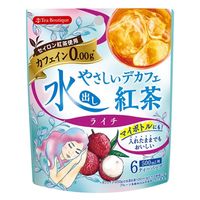ティーブティック やさしいデカフェ 水出し紅茶ティーバッグ ライチ  1セット（1袋（6バッグ入）×3袋）