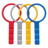 無印良品 PET詰替ボトル用 識別リング 4色入 400ml・600ml用 1セット（1袋（4色入）×10） 良品計画