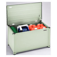 アルミベンチストッカー 幅840×奥行455×高さ480ｍｍ ミントグリーン ABS-84P(MTG) 1台（直送品）