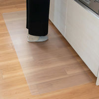 オカ 透明マット キッチンマット 60×180cm クリア 拭ける 58775 1枚