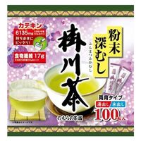 のむらの茶園 粉末深むし掛川茶  1セット（1袋（100本入）×3袋）　粉末茶　スティック　個包装