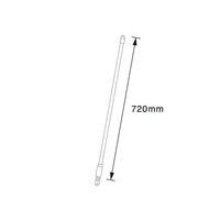 バーテック バーキュートプラスほうき クネット 交換用短柄 5本入 BCP-KTH 5P 1箱(5個) 64-9296-17（直送品）