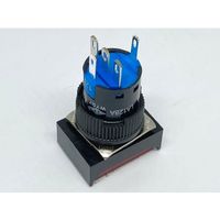 共立電子産業 照光式プッシュスイッチ 長方形 モーメンタリ 赤色 12V 65-9235-02 1個（直送品）