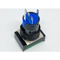 共立電子産業 照光式プッシュスイッチ 長方形 モーメンタリ 緑色 12V 65-9235-03 1個（直送品）