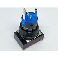 共立電子産業 照光式プッシュスイッチ 長方形 オルタネイト 赤色 12V 65-9235-06 1個（直送品）