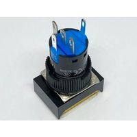 共立電子産業 照光式プッシュスイッチ 長方形 モーメンタリ 黄色 12V 65-9235-05 1個（直送品）