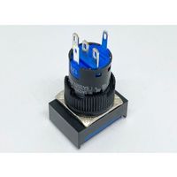 共立電子産業 照光式プッシュスイッチ 長方形 オルタネイト 青色 12V 65-9235-08 1個（直送品）