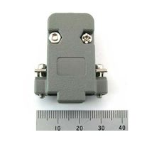 共立電子産業 Dーsubカバー ミリネジ 9pin 灰 5個入 65-8879-50 1パック(5個)（直送品）