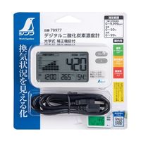 シンワ測定 二酸化炭素濃度計 光学式 補正機能付 デジタル 78977 1個 67-4762-83（直送品）