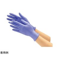 川西工業 ニトリル使いきり手袋 粉無 250枚×10箱 ブルー SS 2060 1セット(2500枚) 65-8894-52（直送品）