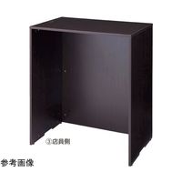 アズワン 中間棚 W90cm H100cmカウンター用 ダークブラウン 65-8883-53 1枚（直送品）