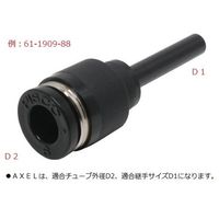 日本ピスコ チューブフィッティング レデューサー PGJ10-6 1個 61-1909-93（直送品）