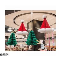 アズワン クリスマスハニカムセット(サンタ帽子・ツリー) 65-8118-14 1セット（直送品）