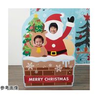 アズワン サンタ&トナカイ クリスマス顔出しパネル 2人用 65-8118-27 1セット（直送品）