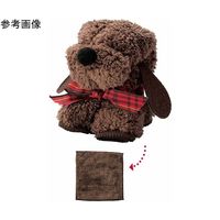 アズワン モコモコドッグタオルハンカチ 64個入 65-8118-57 1セット(64個)（直送品）