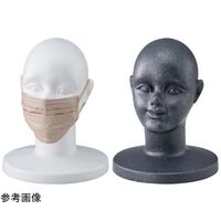 アズワン マネキンヘッド 耳あり 白 65-8768-72 1個（直送品）
