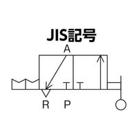 日本ピスコ ハンドバルブ ユニオンストレート3方弁チューブ8出力6 HV8-6 1個 61-1973-77（直送品）