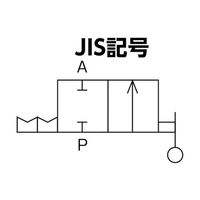 日本ピスコ ハンドバルブ ユニオンストレート2方弁チューブ12出力10 HV12-10-2 1個 61-1973-87（直送品）