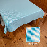フォレストリンク 撥水テーブルクロス ギンガムチェック 1400×2400mm fl2022bl-140-240-1-ブルー 1枚（直送品）