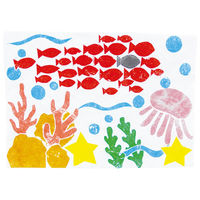 サンワ 8色カラータックはんがセット（中判） 93262 1セット（10個）